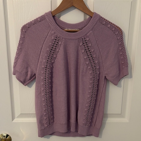 LOFT Tops - LOFT Purple Knit Top